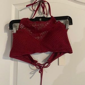 Crochet bikini top